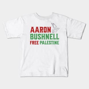 Aaron Bushnell free palestine Kids T-Shirt